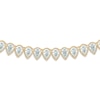 Thumbnail Image 1 of Pear-Shaped Diamond Riviera Necklace 7-1/4 ct tw 14K Yellow Gold 16"