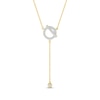 Thumbnail Image 1 of Diamond Toggle Lariat Necklace 1/6 ct tw 10K Yellow Gold 18&quot;