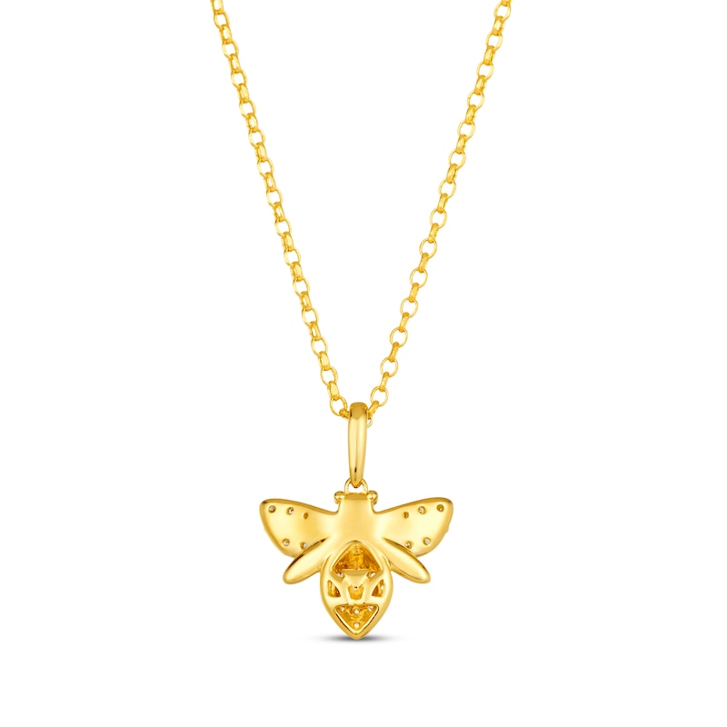 Main Image 3 of Le Vian Garden Party Diamond Bee Necklace 1/4 ct tw 14K Honey Gold 19&quot;