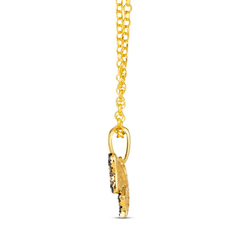 Main Image 2 of Le Vian Garden Party Diamond Butterfly Necklace 1/3 ct tw 14K Honey Gold 19&quot;