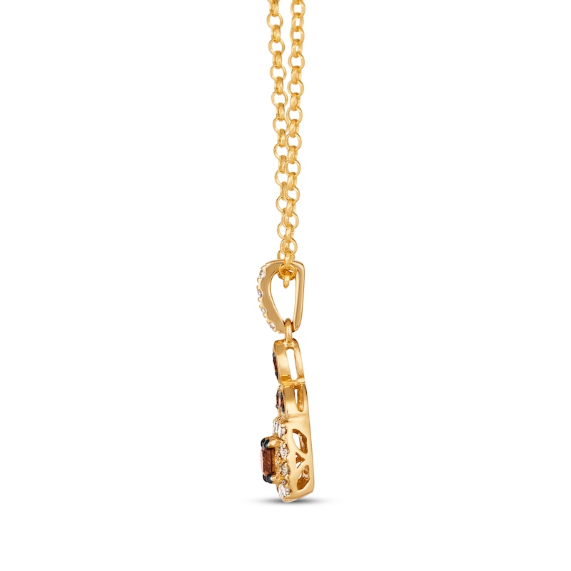 Main Image 2 of Le Vian Venetian Mosaic Diamond Necklace 3/8 ct tw 14K Honey Gold 19&quot;