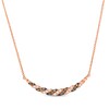 Thumbnail Image 1 of Le Vian Chocolate Twist Diamond Necklace 1/3 ct tw 14K Strawberry Gold 19&quot;