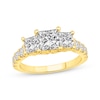 Thumbnail Image 1 of Memories Moments Magic Lab-Grown Diamonds Three-Stone Engagement Ring 2-1/2 ct tw 14K Yellow Gold