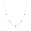 Thumbnail Image 1 of Diamond Quatrefoil Station Necklace 1-1/2 ct tw 10K White Gold 18&quot;