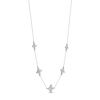 Thumbnail Image 2 of Diamond Quatrefoil Station Necklace 1-1/2 ct tw 10K White Gold 18&quot;