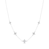 Thumbnail Image 3 of Diamond Quatrefoil Station Necklace 1-1/2 ct tw 10K White Gold 18&quot;