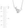 Thumbnail Image 2 of True Fans Houston Texans 1/10 CT. T.W. Diamond Logo Necklace in Sterling Silver