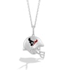 Thumbnail Image 0 of True Fans Houston Texans 1/20 CT. T.W. Diamond Helmet Necklace in Sterling Silver