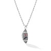 Thumbnail Image 2 of True Fans Houston Texans 1/20 CT. T.W. Diamond Vertical Football Necklace in Sterling Silver