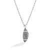 Thumbnail Image 1 of True Fans Los Angeles Rams 1/20 CT. T.W. Diamond Vertical Football Necklace in Sterling Silver