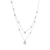 Thumbnail Image 2 of Diamond Station Layered Necklace 1 ct tw 10K White Gold 16&quot;