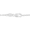 Thumbnail Image 3 of Baguette-Cut Diamond Butterfly Necklace 1/15 ct tw 10K White Gold