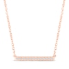 Thumbnail Image 1 of Diamond Bar Necklace 1/10 ct tw 10K Rose Gold 18&quot;