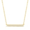 Thumbnail Image 1 of Diamond Bar Necklace 1/10 ct tw 10K Yellow Gold 18&quot;