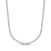 Thumbnail Image 2 of Men's Diamond Tennis Necklace 2-5/8 ct tw 10K White Gold 18"