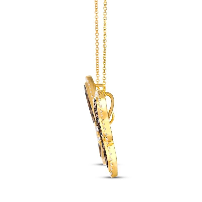 Main Image 2 of Le Vian Vault Diamond Butterfly Necklace 2-1/2 ct tw 14K Honey Gold 20"