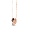 Thumbnail Image 2 of Le Vian Vault Diamond Twist Leaf Necklace 7/8 ct tw 14K Strawberry Gold 19&quot;