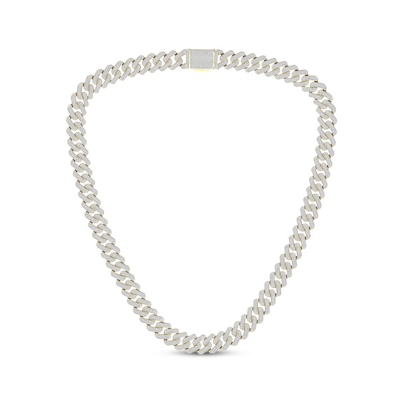 Men's Diamond Chain Link Necklace 8-1/2 ct tw 14K Yellow Gold 20"