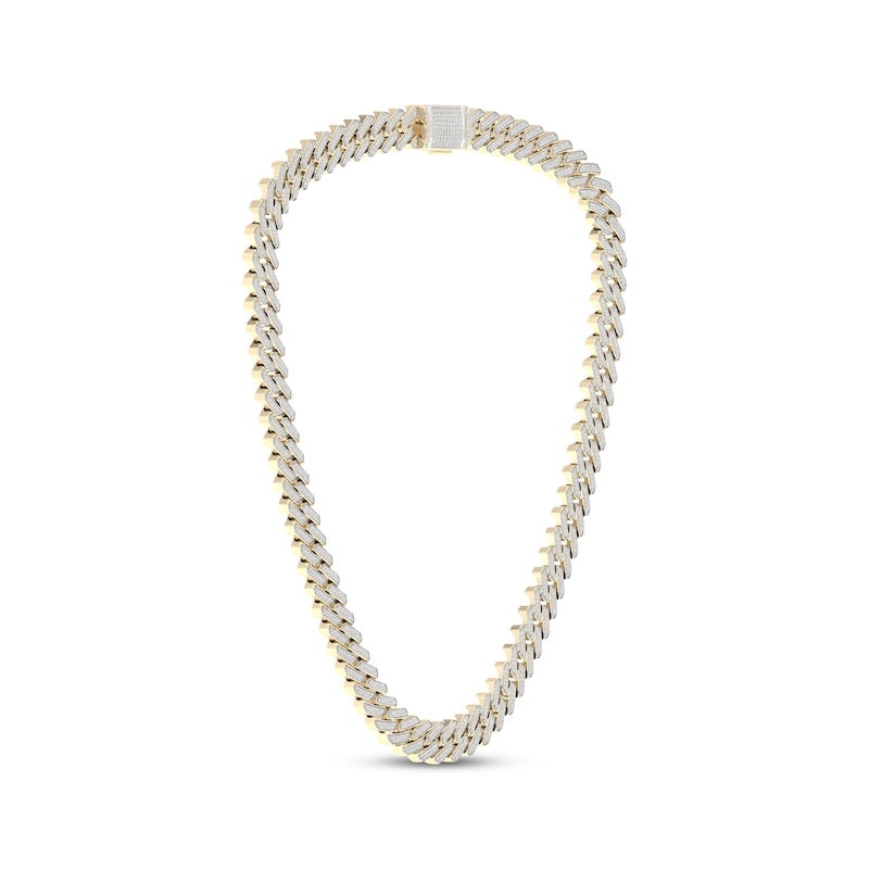 Men's Diamond Chain Link Necklace 8-1/2 ct tw 14K Yellow Gold 20
