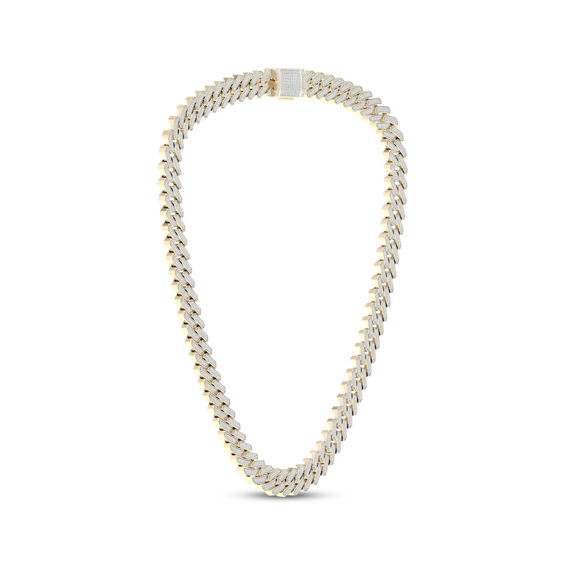 Main Image 2 of Men's Diamond Chain Link Necklace 8-1/2 ct tw 14K Yellow Gold 20&quot;