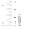 Thumbnail Image 4 of Men's Diamond Three-Stone Huggie Hoop Earrings 3/8 ct tw Sterling Silver