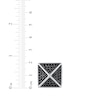 Thumbnail Image 3 of Men's Black Diamond Pyramid Stud Earrings 3/8 ct tw Sterling Silver