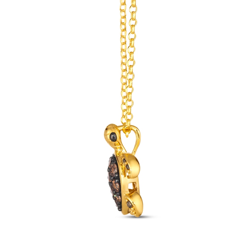 Main Image 2 of Le Vian Garden Party Diamond Turtle Necklace 5/8 ct tw 14K Honey Gold 19&quot;
