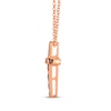 Thumbnail Image 2 of Le Vian Diamond Cross Necklace 1/5 ct tw 14K Strawberry Gold 19&quot;