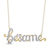 Thumbnail Image 0 of Diamond "Bésame" Necklace 1/5 ct tw 10K Yellow Gold 18"