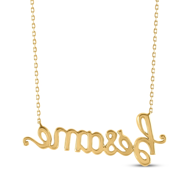 Main Image 3 of Diamond &quot;Bésame&quot; Necklace 1/5 ct tw 10K Yellow Gold 18&quot;