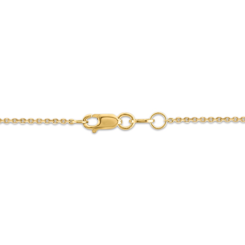 Diamond "Bésame" Necklace 1/5 ct tw 10K Yellow Gold 18"