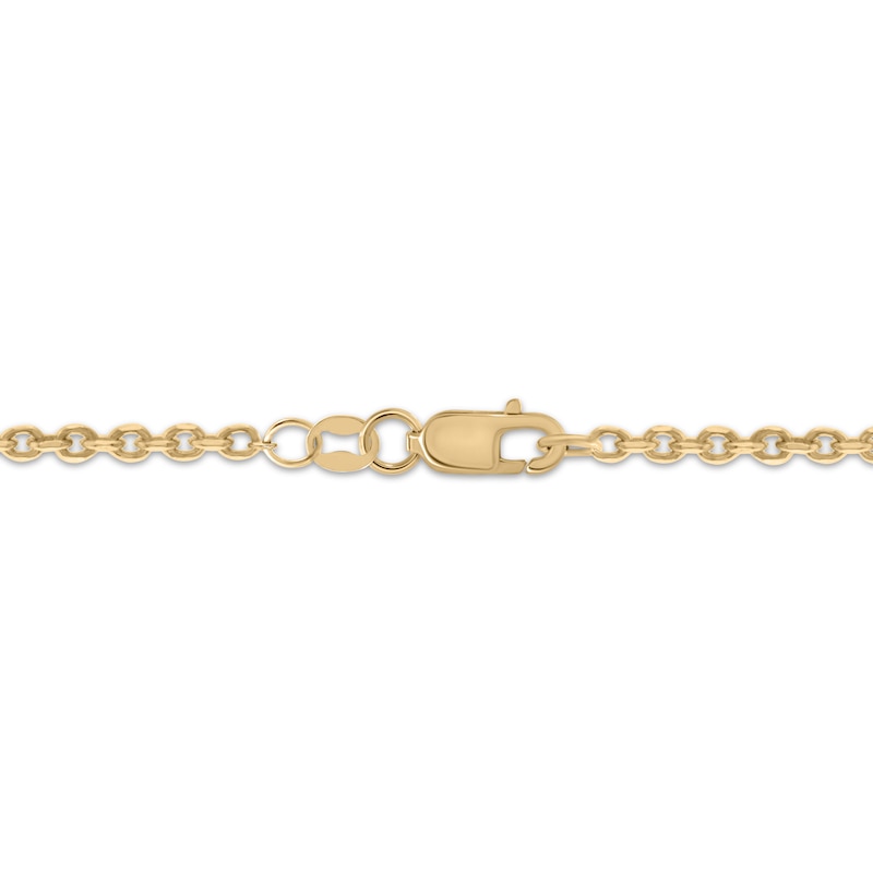 Diamond "Babe" Necklace 1/6 ct tw 10K Yellow Gold 18"