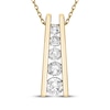 Thumbnail Image 1 of Diamond Ladder Necklace 1/2 ct tw 10K Yellow Gold 18&quot;