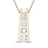 Thumbnail Image 1 of Diamond Ladder Necklace 1 ct tw 10K Yellow Gold 18&quot;