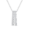 Thumbnail Image 2 of Diamond Ladder Necklace 1/4 ct tw 10K White Gold 18&quot;