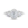 Thumbnail Image 3 of THE LEO Prisma Diamond Oval-Cut Three-Stone Engagement Ring 1 ct tw 14K White Gold