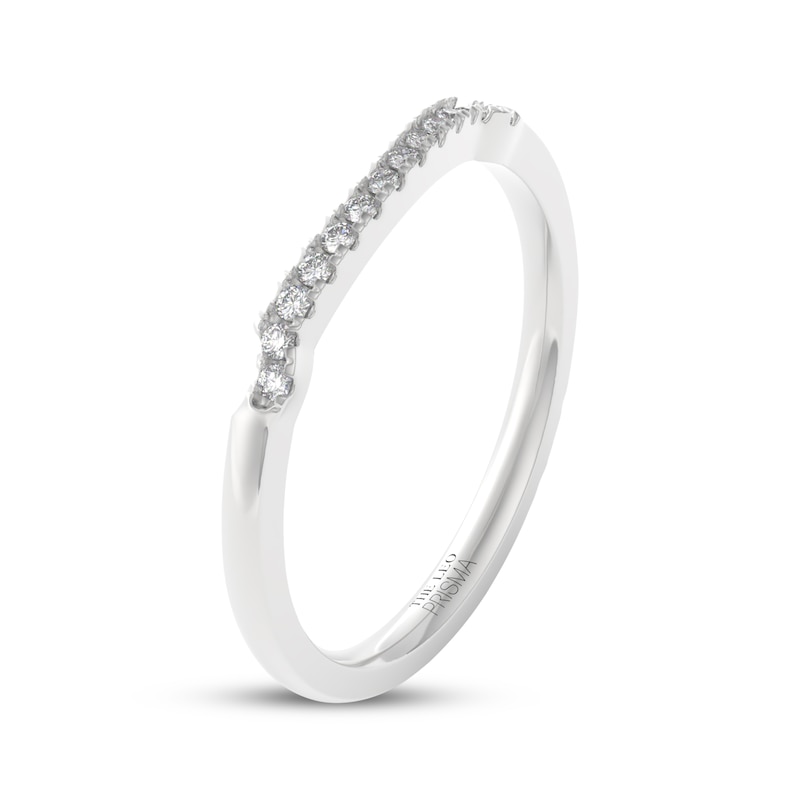 Main Image 8 of THE LEO Prisma Diamond Contour Wedding Band 1/10 ct tw 14K White Gold