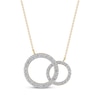 Thumbnail Image 0 of Diamond Linked Circles Necklace 1 ct tw 10K Yellow Gold 18"