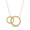 Thumbnail Image 2 of Diamond Linked Circles Necklace 1 ct tw 10K Yellow Gold 18"