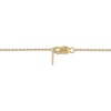 Thumbnail Image 3 of Diamond "Kiss" Necklace 1/6 ct tw 10K Yellow Gold 18"