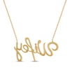 Thumbnail Image 3 of Diamond "Wifey" Necklace 1/4 ct tw 10K Yellow Gold 18"