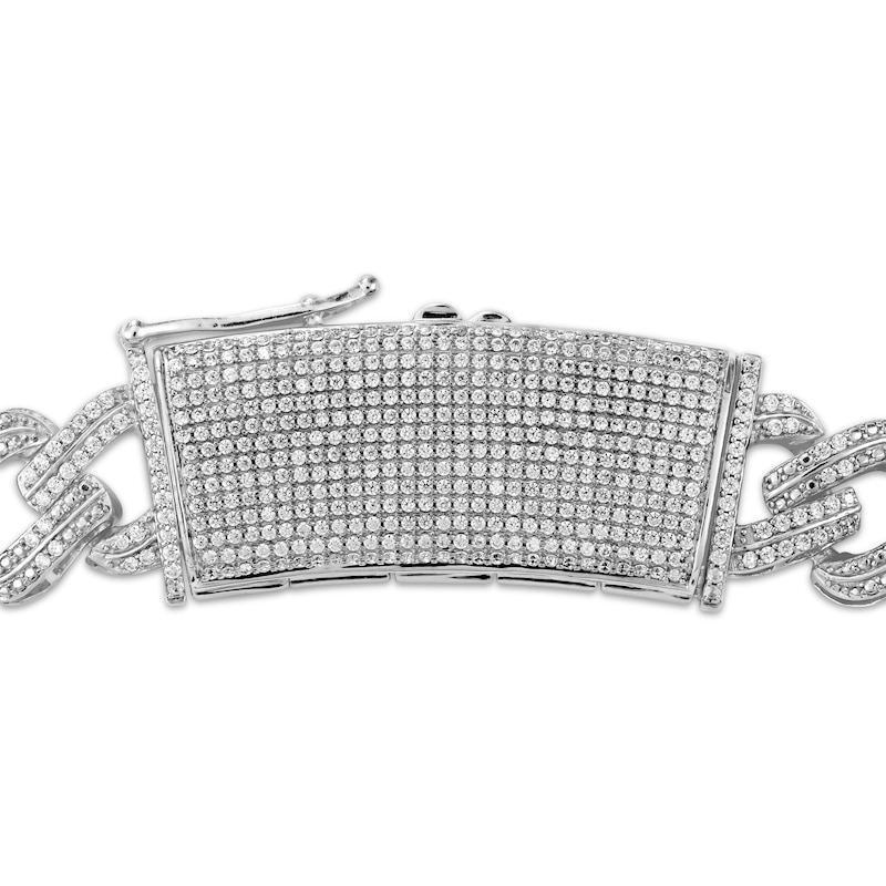 Main Image 2 of Men's Diamond Necklace 5 ct tw Sterling Silver 22&quot;