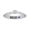 Thumbnail Image 1 of True Fans Buffalo Bills 1/6 CT. T.W. Diamond Logo ID Bracelet in Sterling Silver