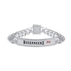 Thumbnail Image 1 of True Fans Tampa Bay Buccaneers 1/6 CT. T.W. Diamond Logo ID Bracelet in Sterling Silver