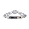 Thumbnail Image 1 of True Fans Washington Commanders 1/6 CT. T.W. Diamond Logo ID Bracelet in Sterling Silver
