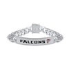 Thumbnail Image 1 of True Fans Atlanta Falcons 1/6 CT. T.W. Diamond Logo ID Bracelet in Sterling Silver
