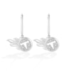 Thumbnail Image 1 of True Fans Tennessee Titans 1/10 CT. T.W. Diamond Logo Earrings in Sterling Silver