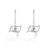 Thumbnail Image 1 of True Fans Tampa Bay Buccaneers 1/10 CT. T.W. Diamond Logo Earrings in Sterling Silver