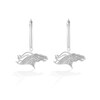 Thumbnail Image 1 of True Fans Denver Broncos 1/10 CT. T.W. Diamond Logo Earrings in Sterling Silver