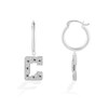 Thumbnail Image 2 of True Fans Indianapolis Colts 1/10 CT. T.W. Diamond Logo Earrings in Sterling Silver